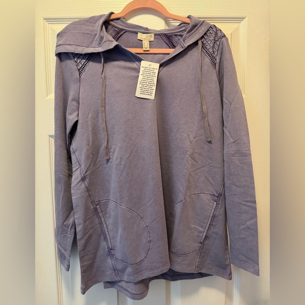 LOGO Life Purple Hooded Sweatshirt